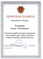 Адвокат Кочкурова Елена Геннадьевна — изображение 5